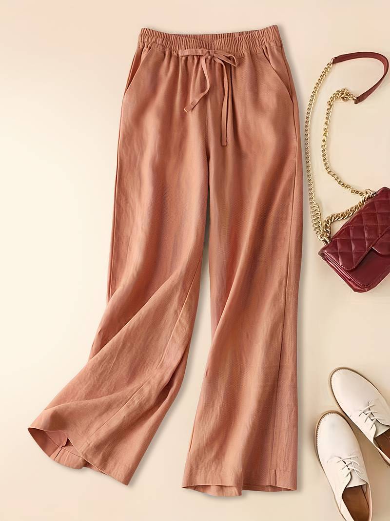 Enzo – Wide-Leg Drawstring Trousers