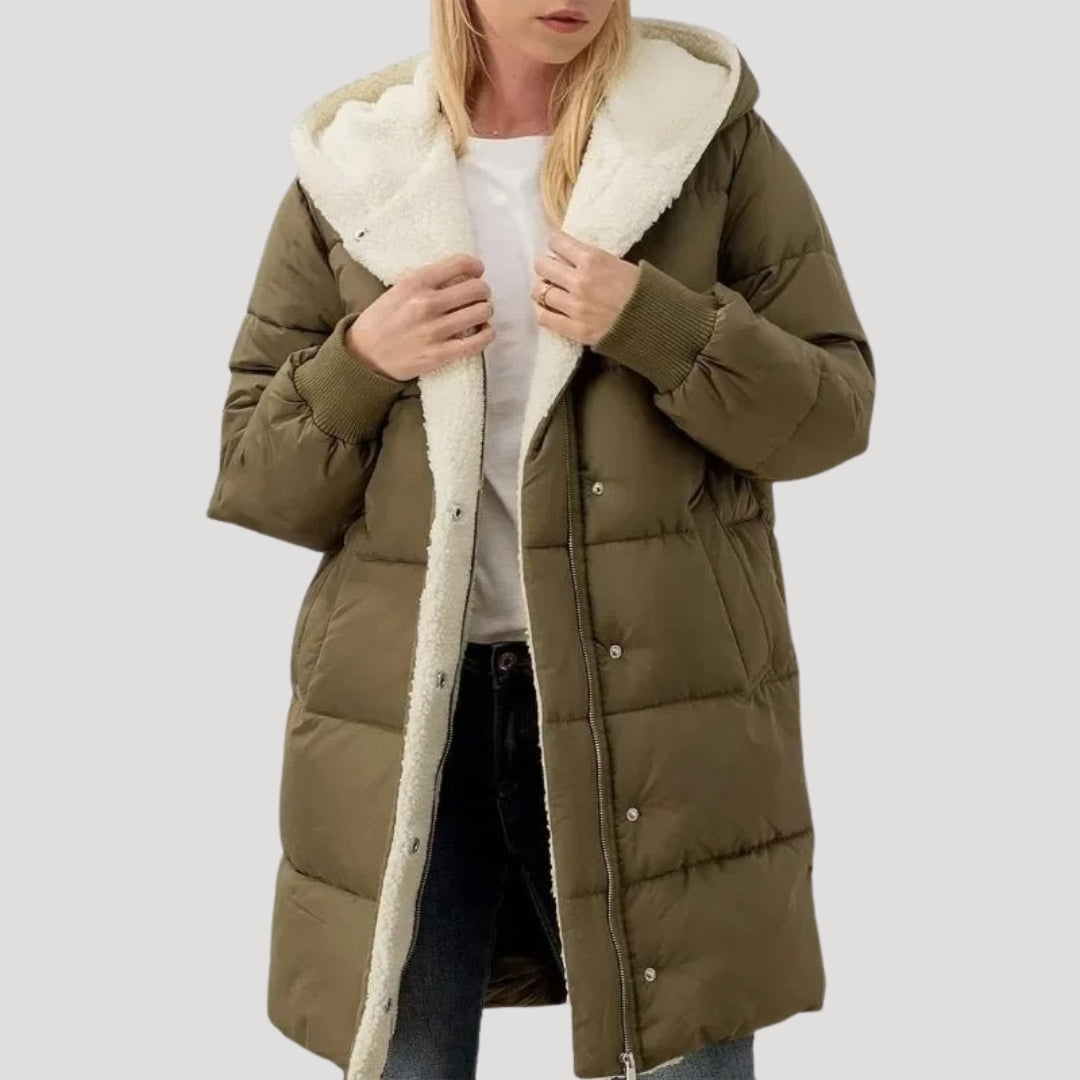 Isabella | Winter Hooded Puffer Coat For Women