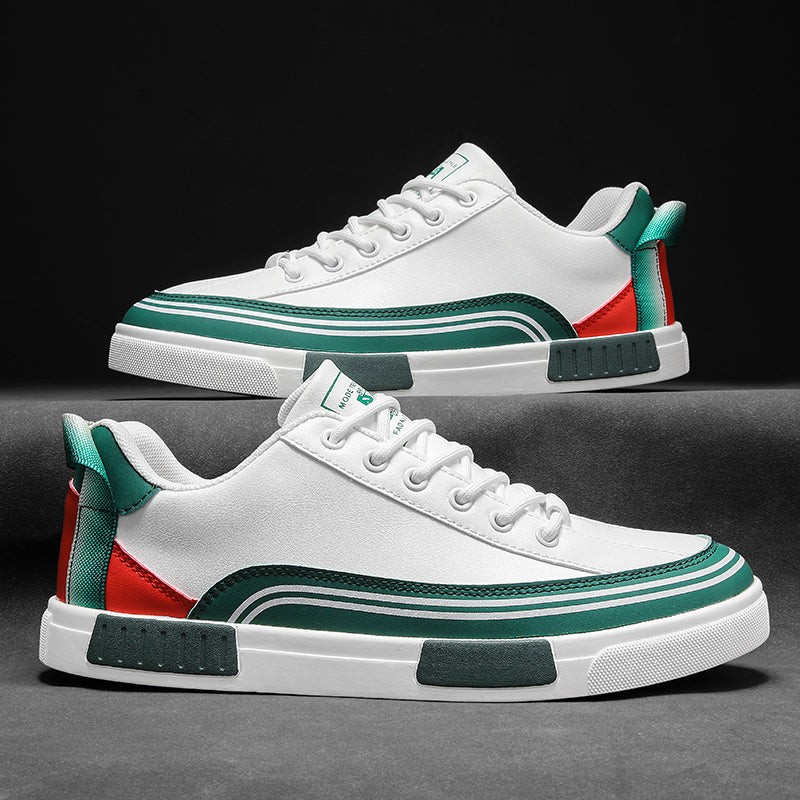 Dominic Men’s Leather Sneakers – Genuine Italian Leather Casual Shoes