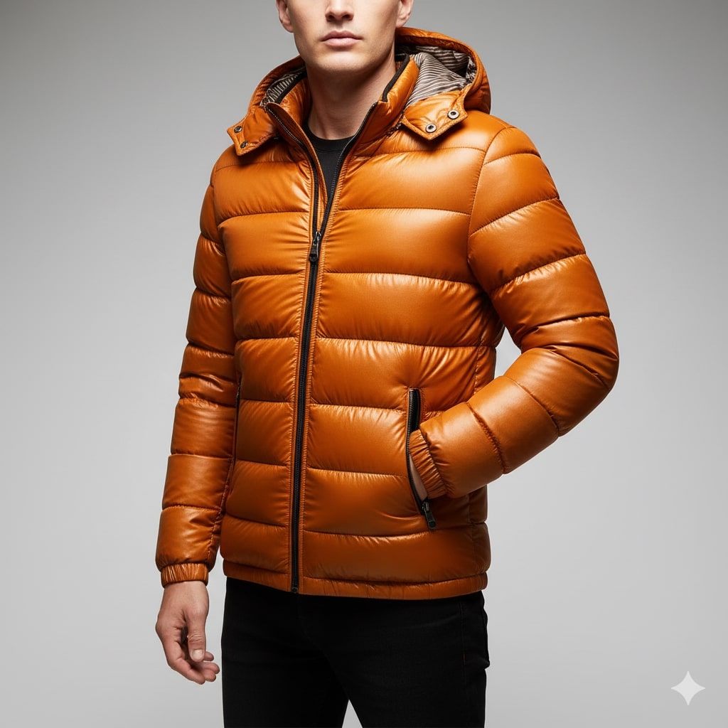 Luka Men’s Quilted Jacket – Cotton-Filled Insulated Winter Puffer Jacket