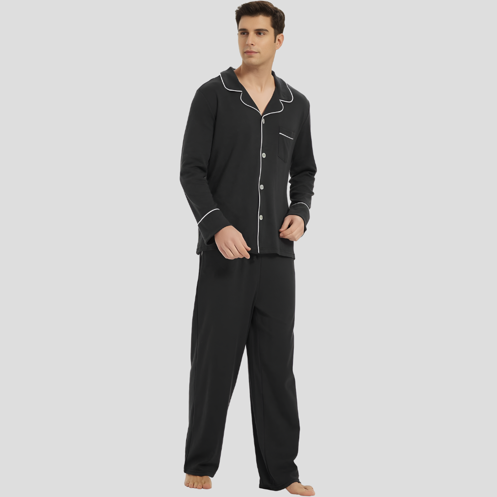 Elias | Men’s Long Sleeve Classic Pajama Set