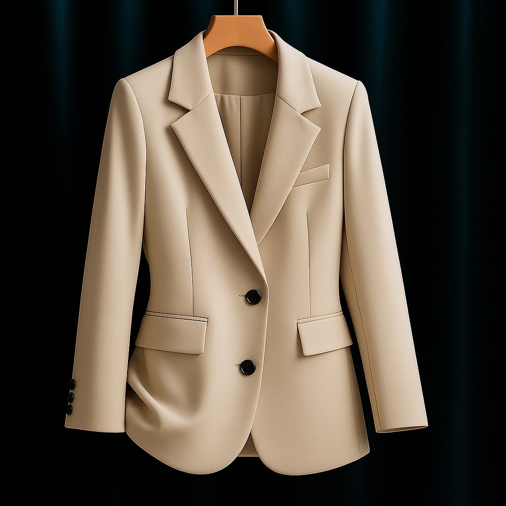 Phoebe Women’s Tailored Blazer – Structured Woven Jacket for Polished Outfits