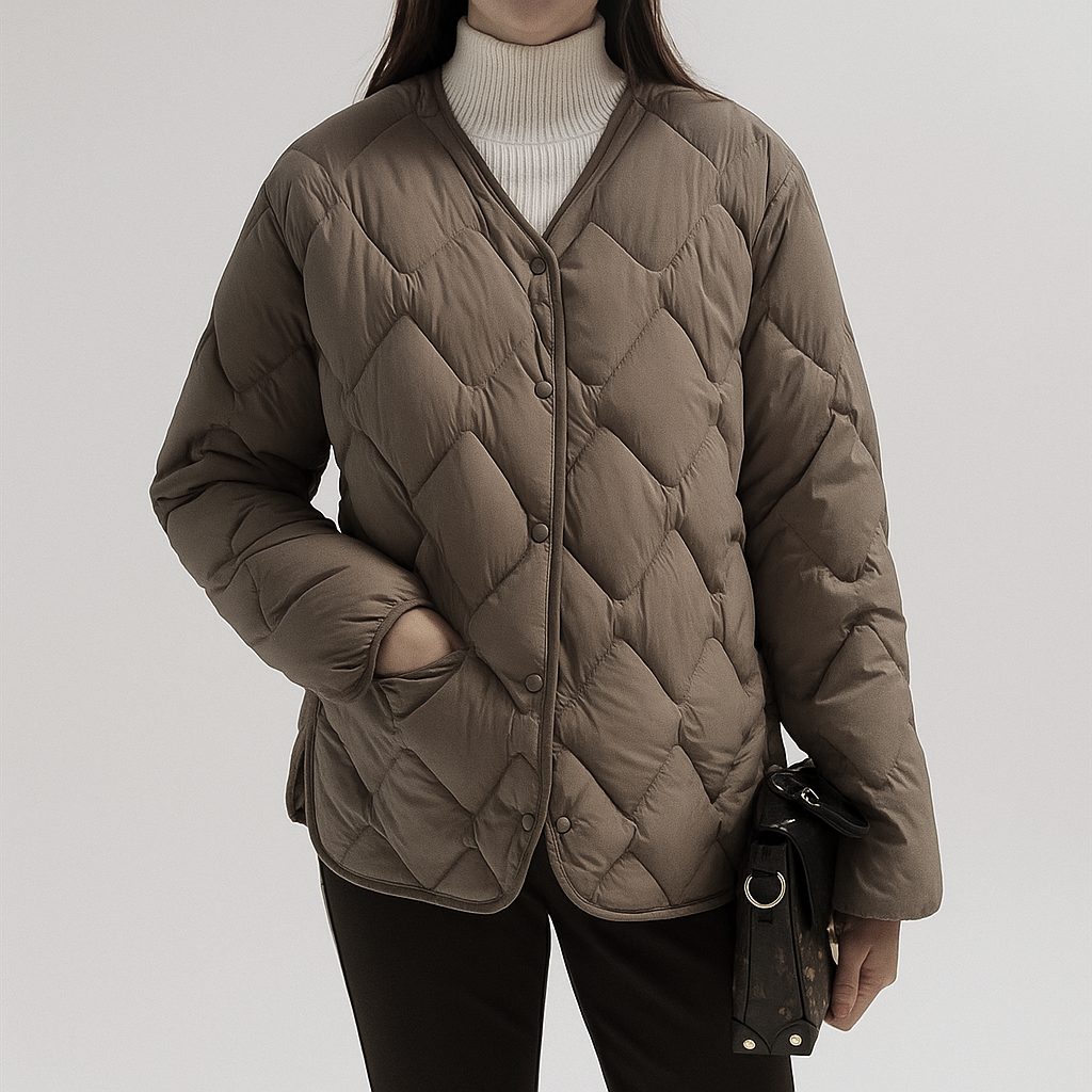 Juliette Women’s Quilted Down Jacket – Lightweight Warmth for Cold Weather