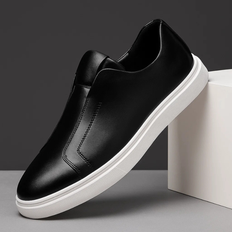 Giorgio Men’s Casual Shoes – Leather Slip-On Sneakers with Cushioned Comfort