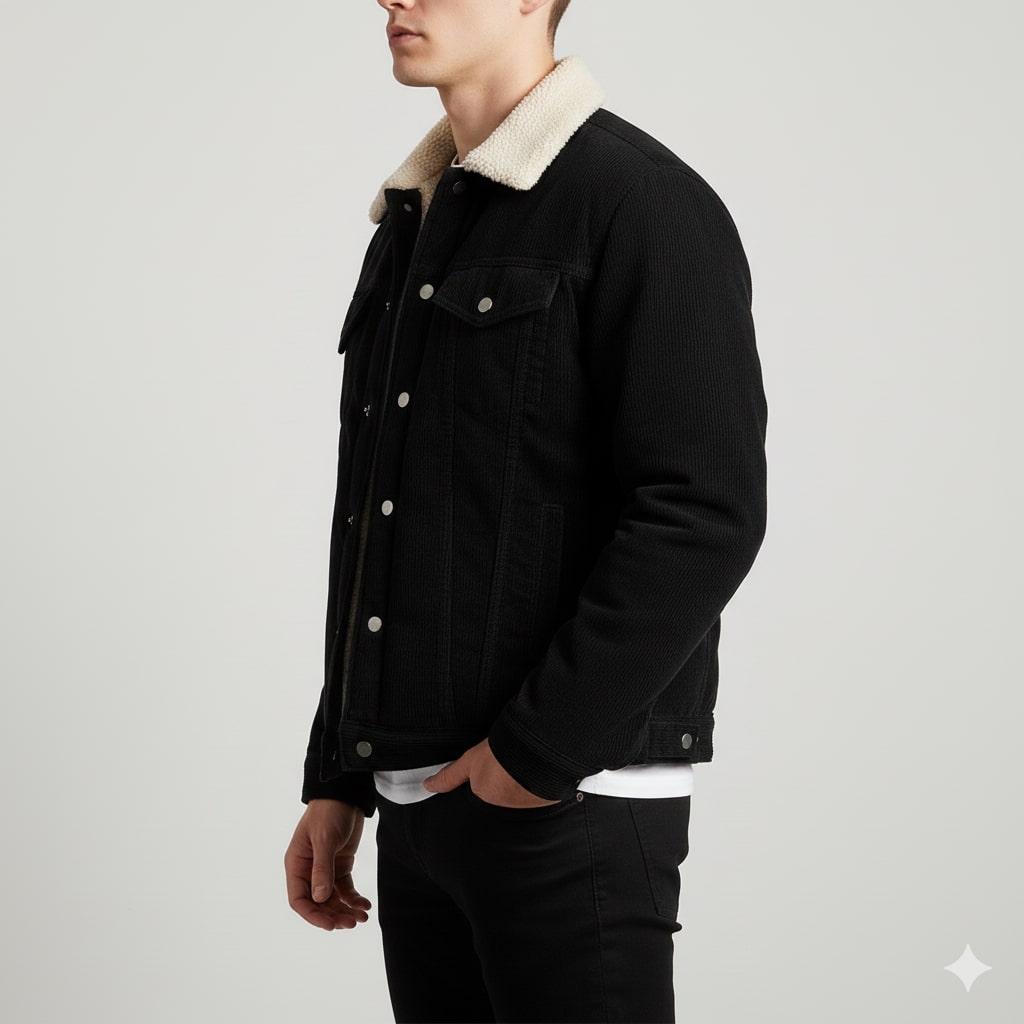 Nicolò Men’s Corduroy Fleece Jacket