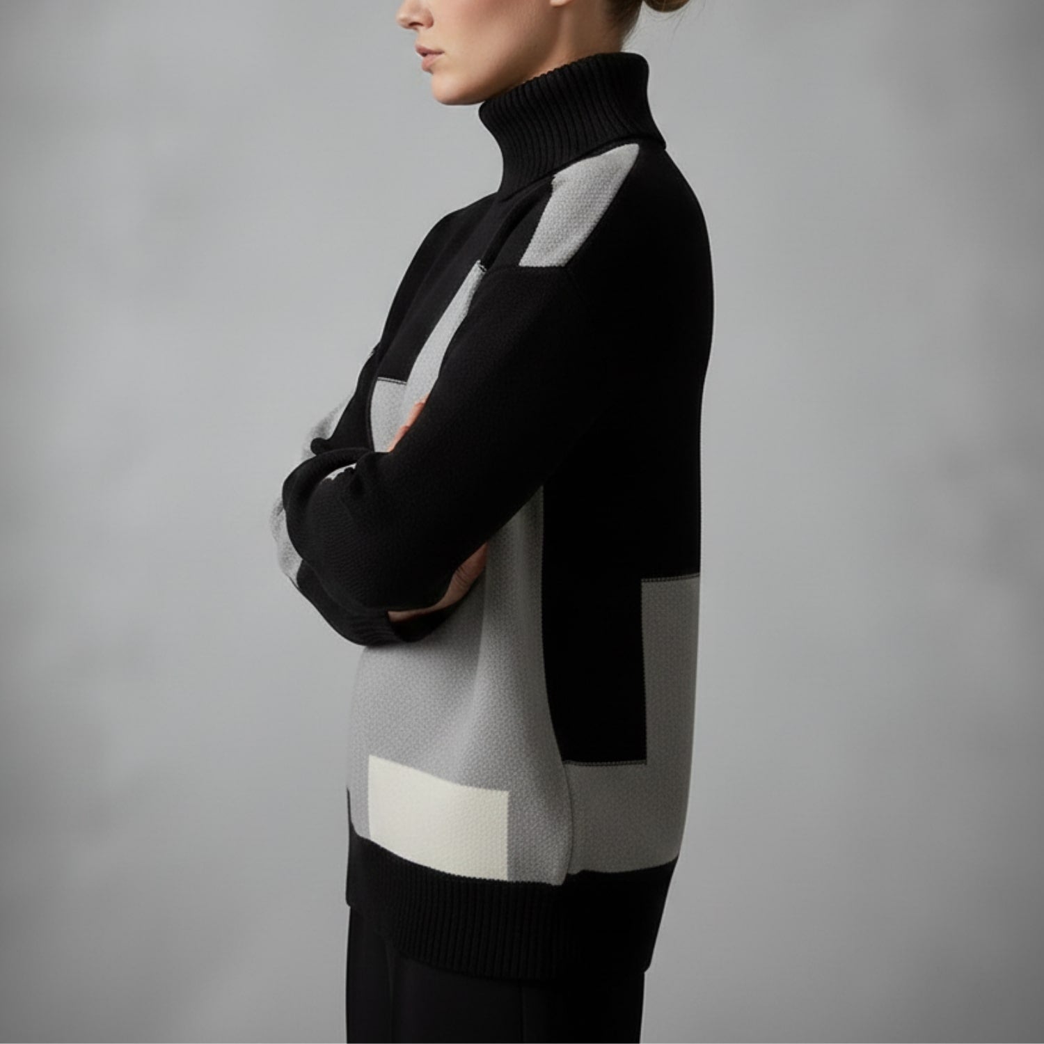 Mélanie Women’s Turtleneck Sweater – Soft Knit Pullover with Warm Ribbed Texture