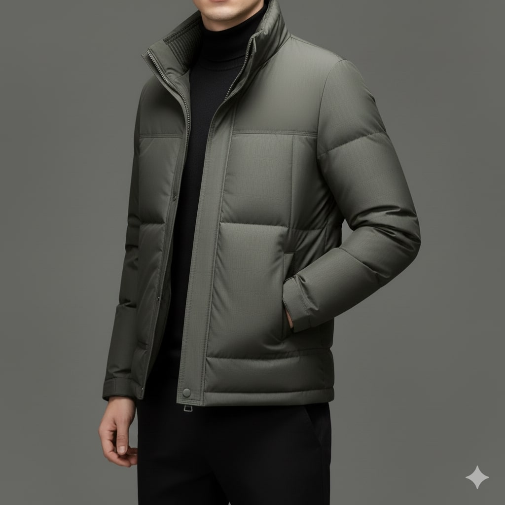 Dylan Men’s Down Jacket – High-Fill Insulated Puffer Jacket for Winter Warmth