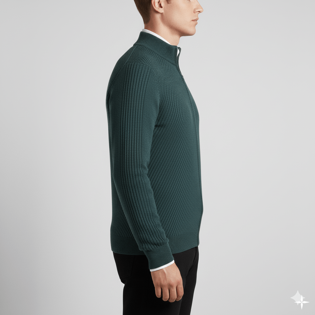 Guillaume Men’s Quarter-Zip Sweater – Soft Knit Pullover with Lightweight Layerable Comfort