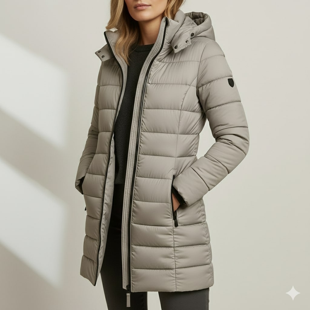 Agnieszka Women’s Puffer Jacket – Quilted Hooded Lightweight Winter Coat