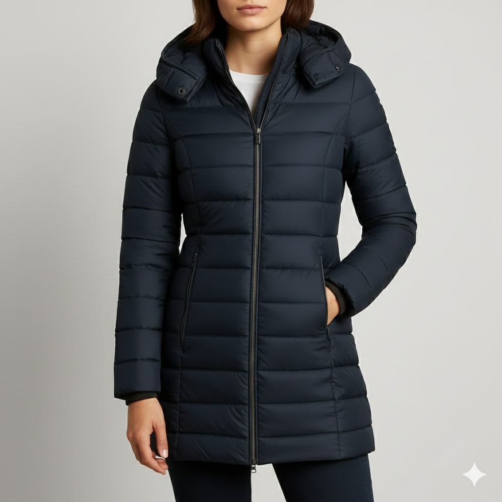 Agnieszka Women’s Puffer Jacket – Quilted Hooded Lightweight Winter Coat