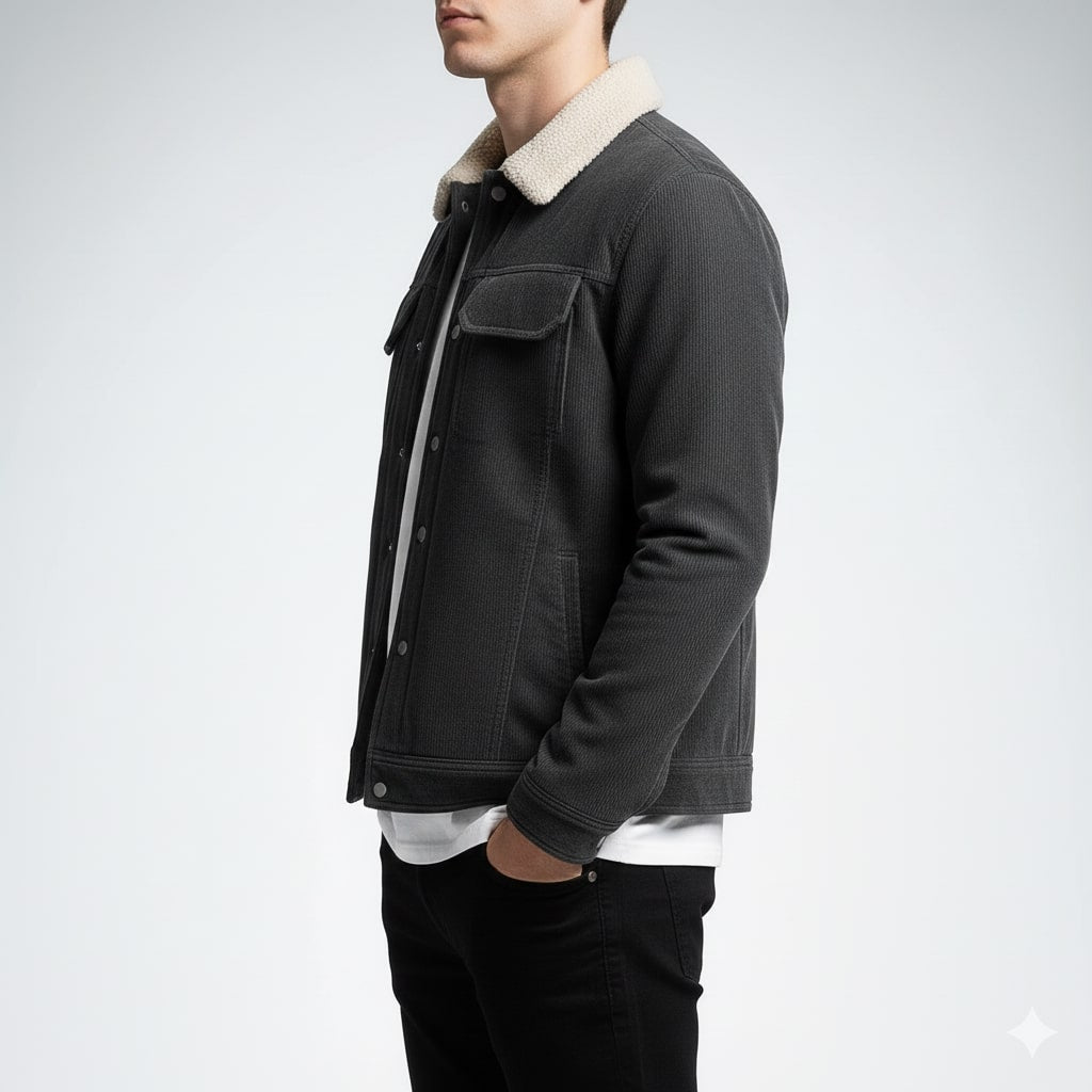 Nicolò Men’s Corduroy Fleece Jacket
