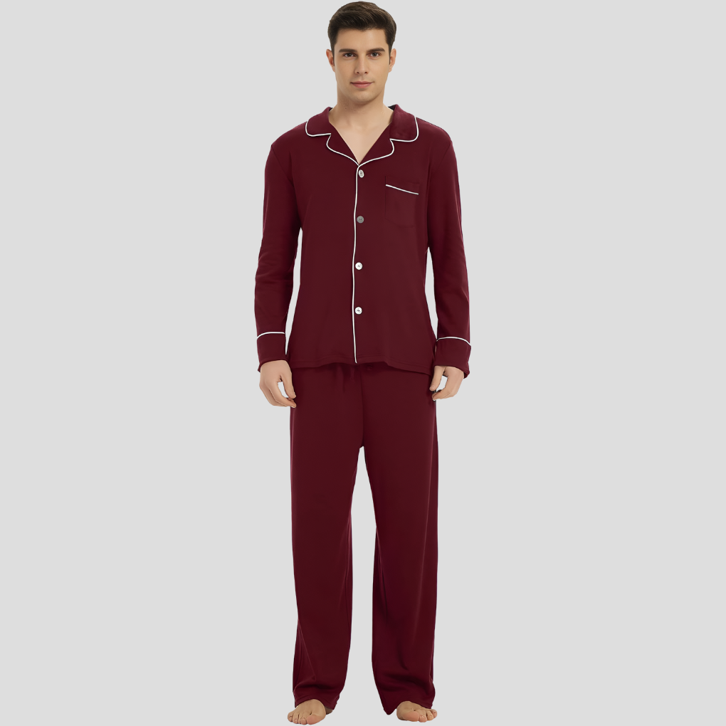 Elias | Men’s Long Sleeve Classic Pajama Set