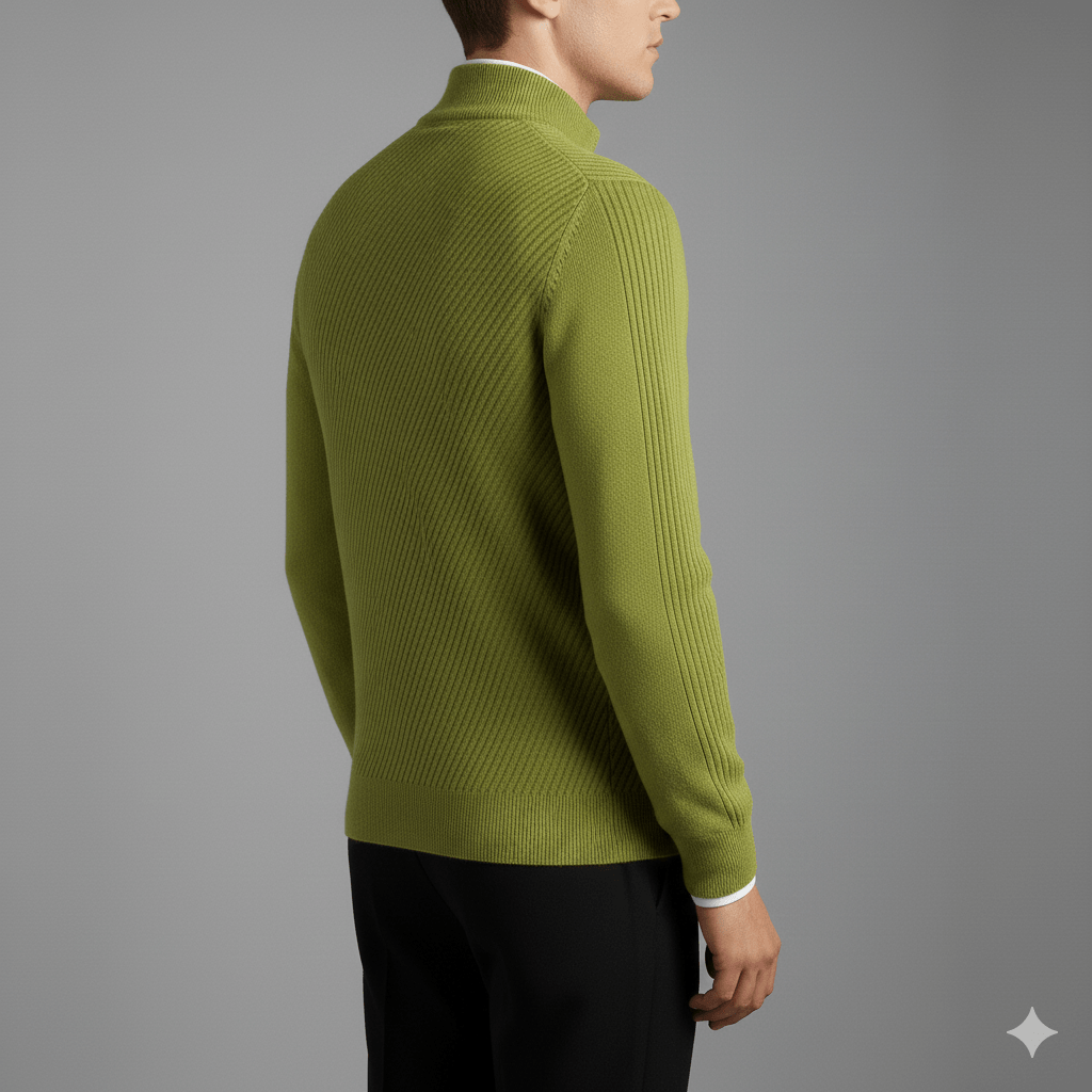 Guillaume Men’s Quarter-Zip Sweater – Soft Knit Pullover with Lightweight Layerable Comfort