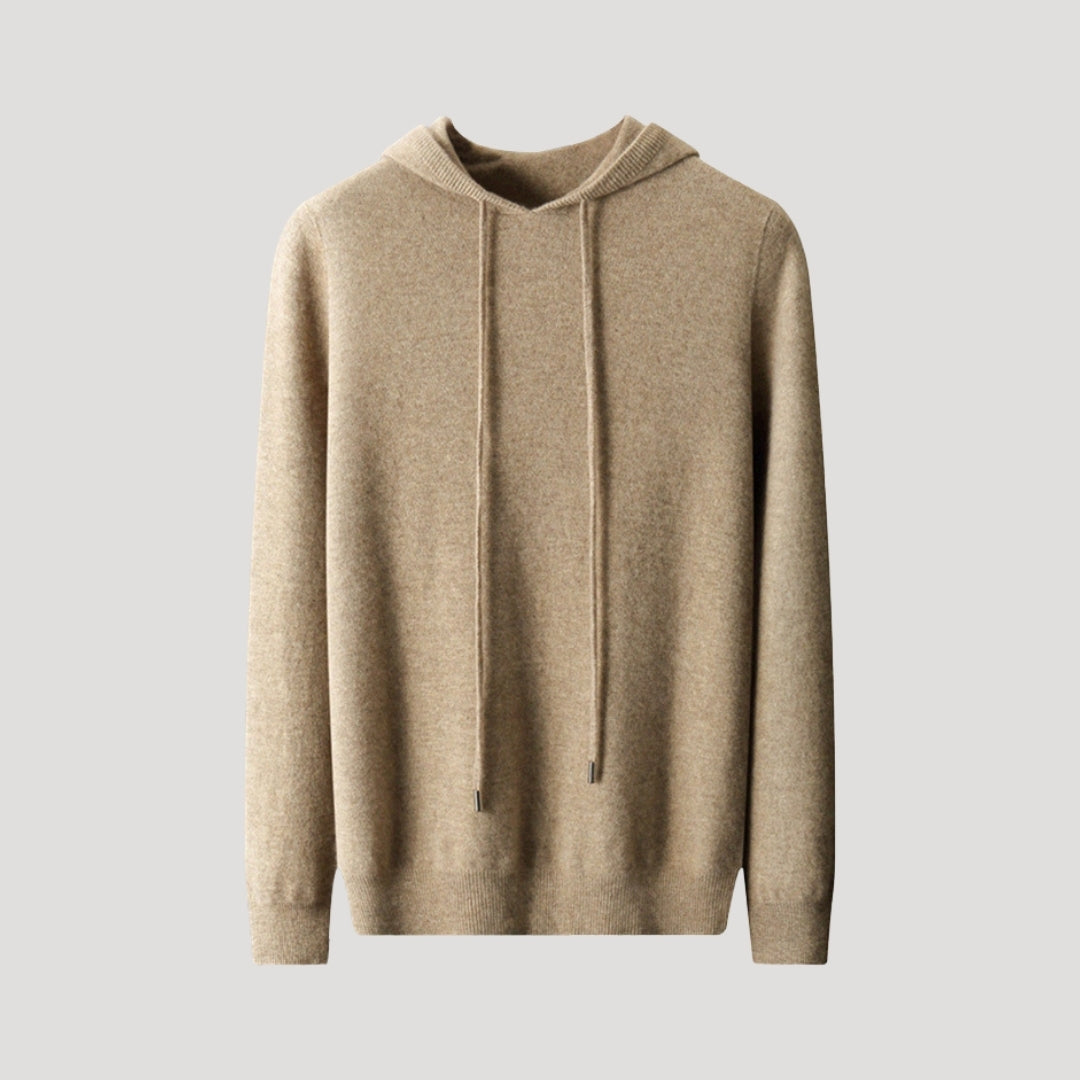 Oscar | Spring Cashmere Hooded Knit Pullover