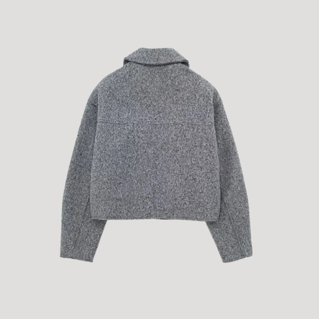 Elara | Winter Zip Front Cropped Women Jacket