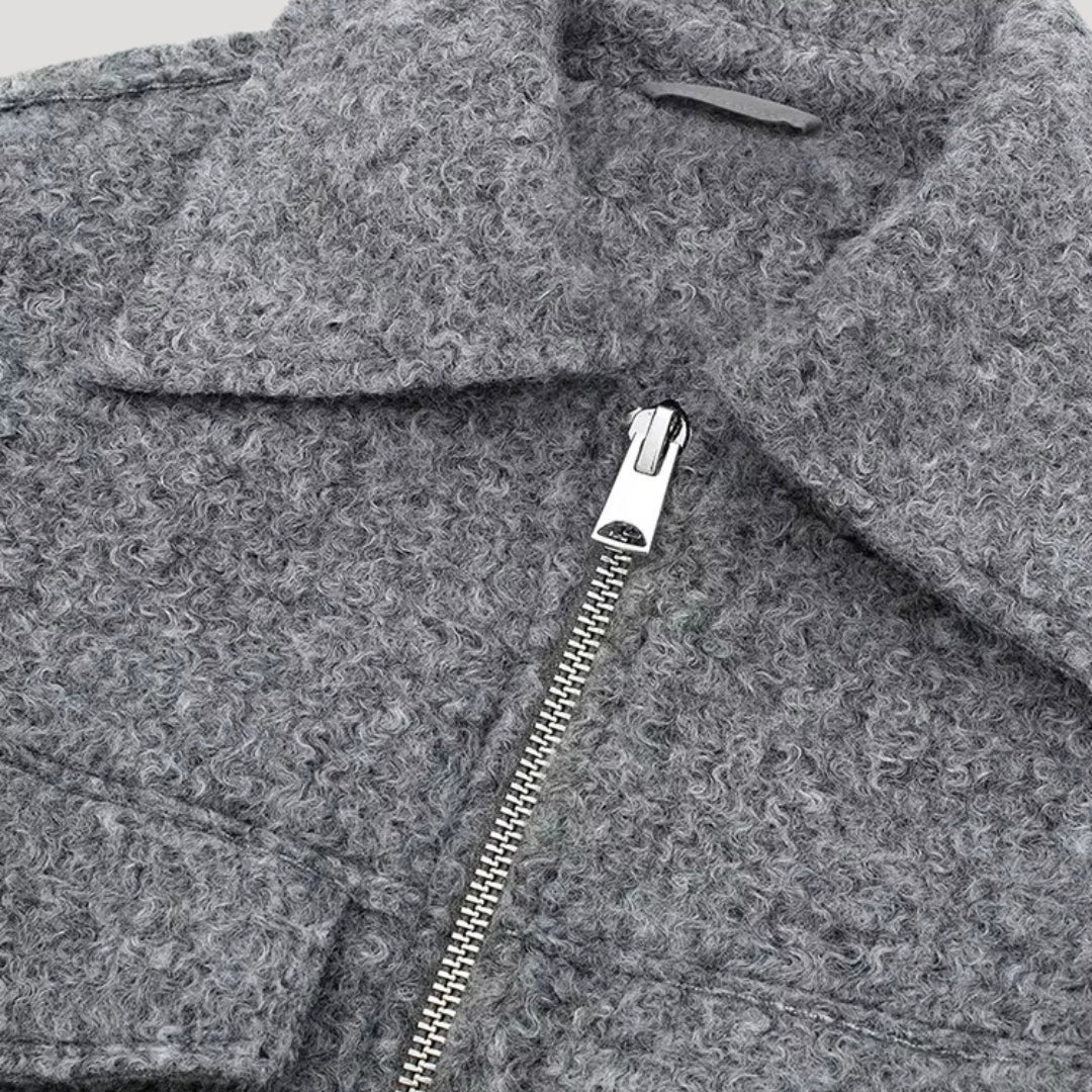 Elara | Winter Zip Front Cropped Women Jacket