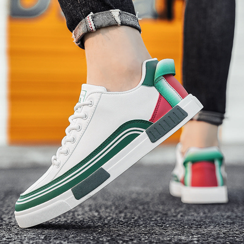 Dominic Men’s Leather Sneakers – Genuine Italian Leather Casual Shoes