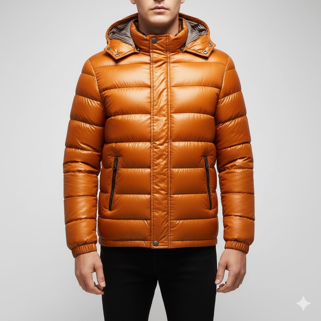 Luka Men’s Quilted Jacket – Cotton-Filled Insulated Winter Puffer Jacket