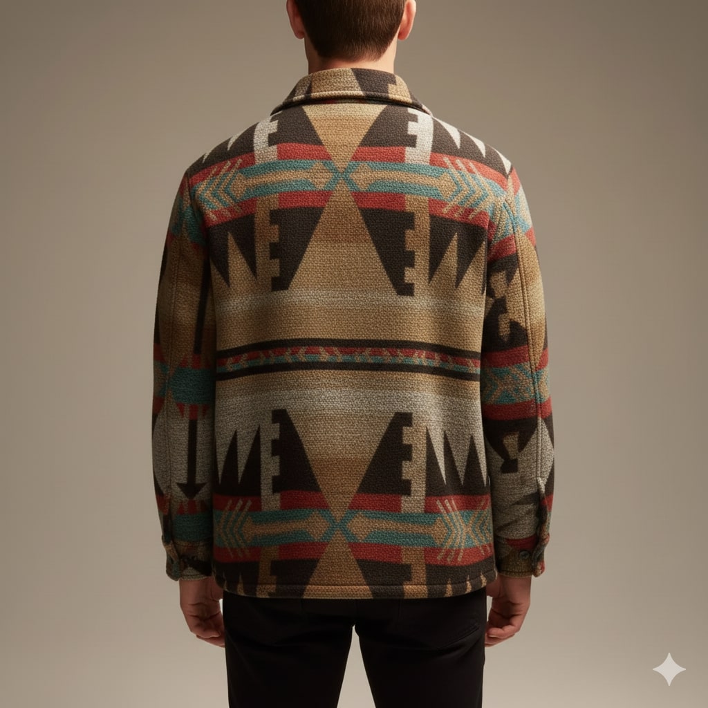 Diego Men’s Shirt Jacket – Premium Wool Blend Outerwear with Relaxed Fit Warmth