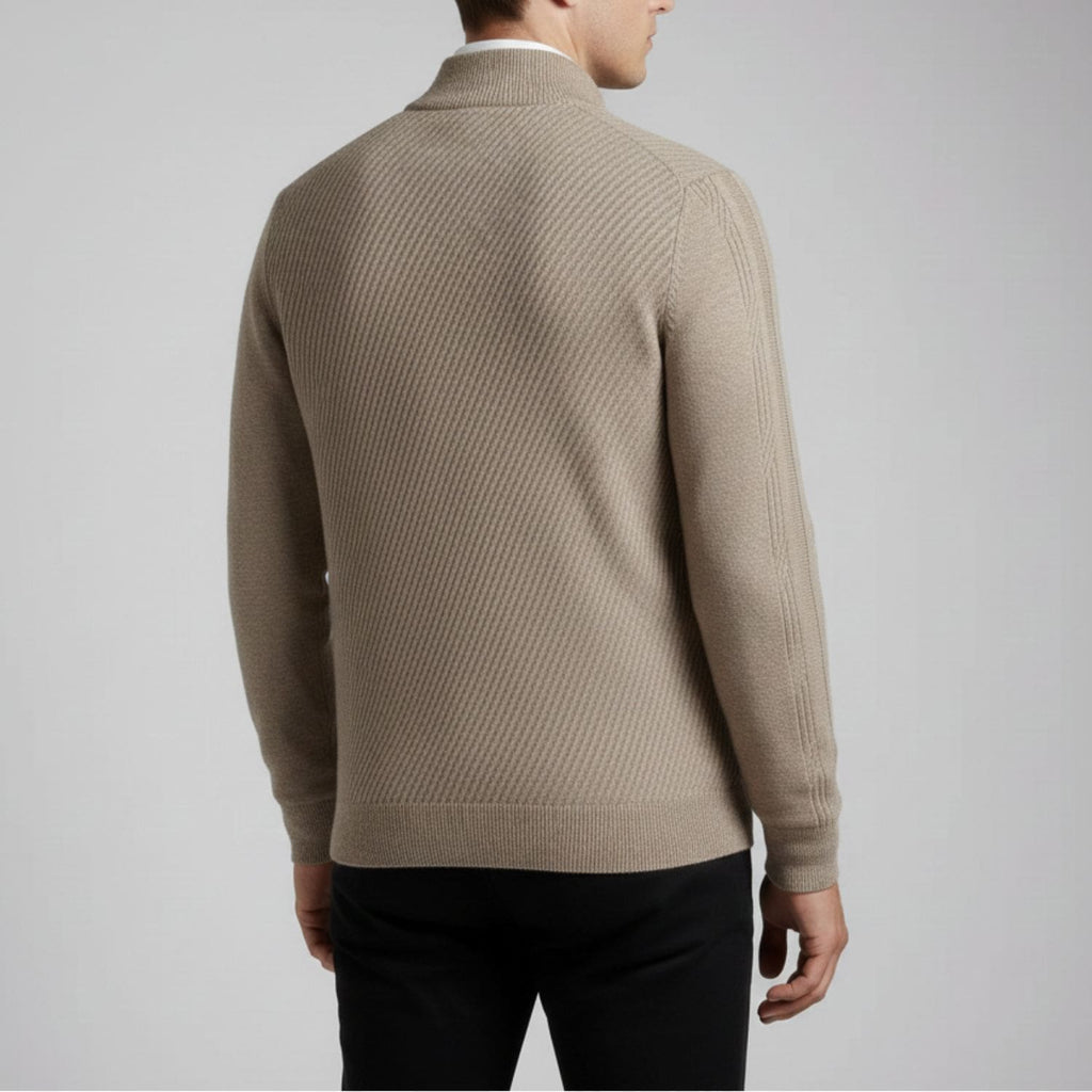 Guillaume Men’s Quarter-Zip Sweater – Soft Knit Pullover with Lightweight Layerable Comfort