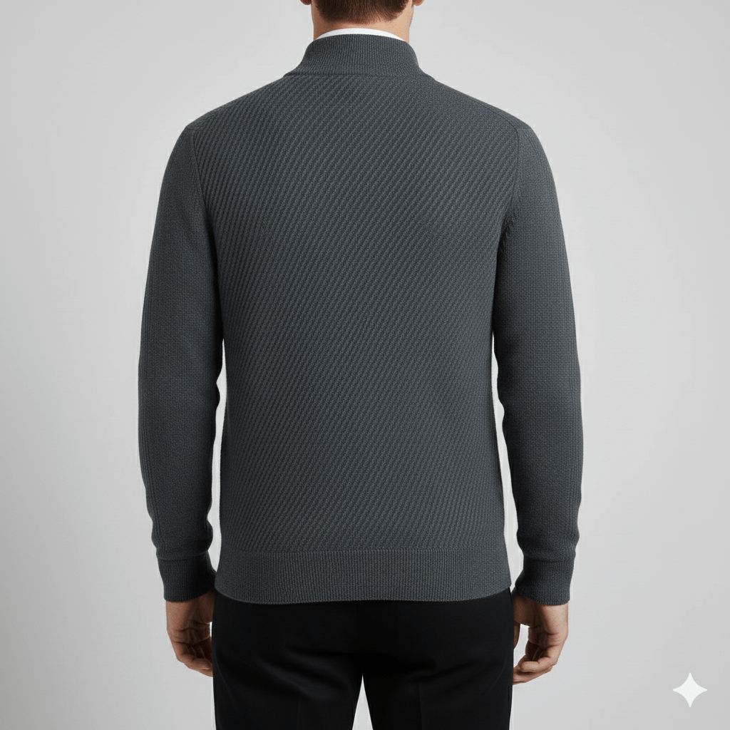 Guillaume Men’s Quarter-Zip Sweater – Soft Knit Pullover with Lightweight Layerable Comfort
