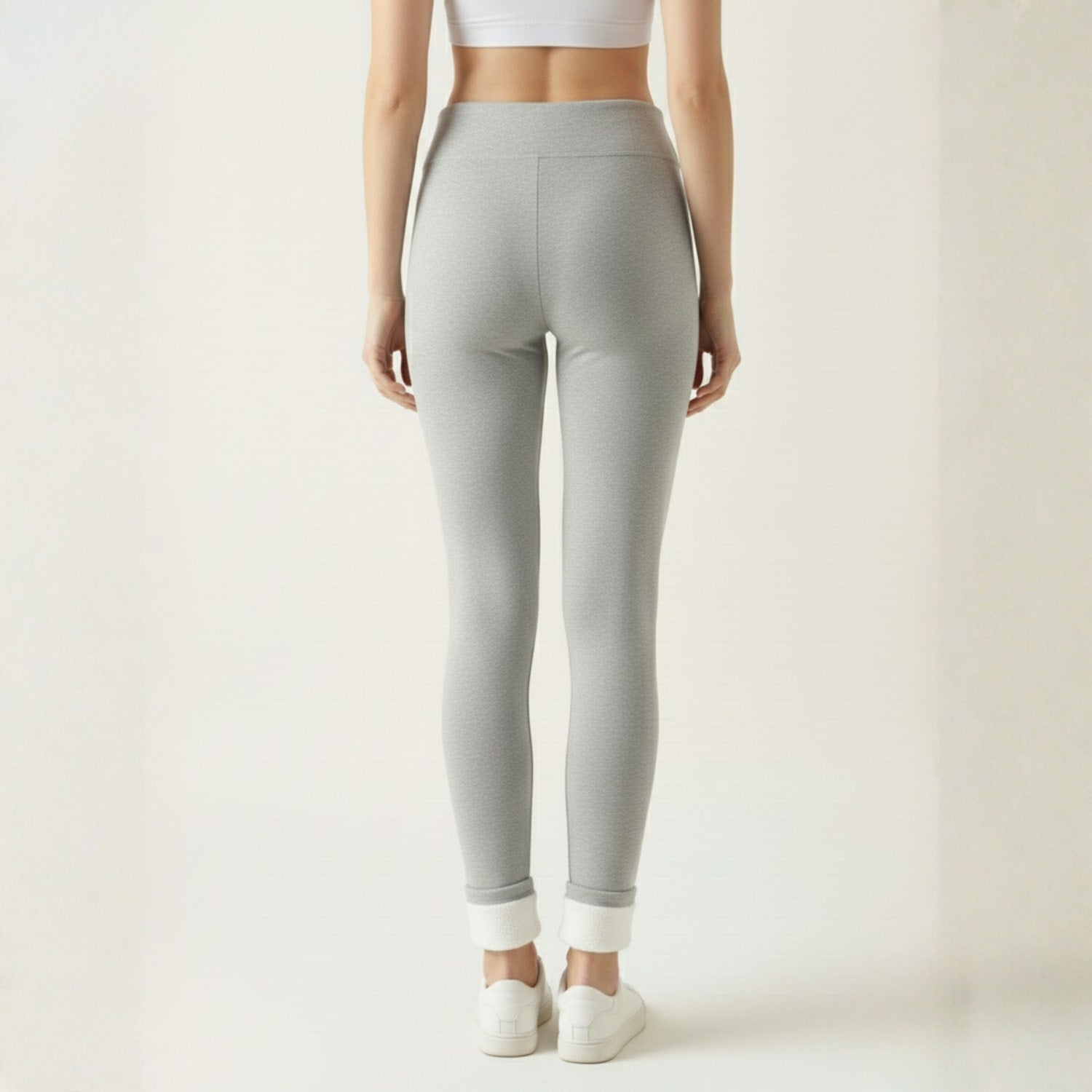 Ivana Women’s Fleece-Lined Leggings – Stretchy Winter Warmth Fleece-Lined Tights