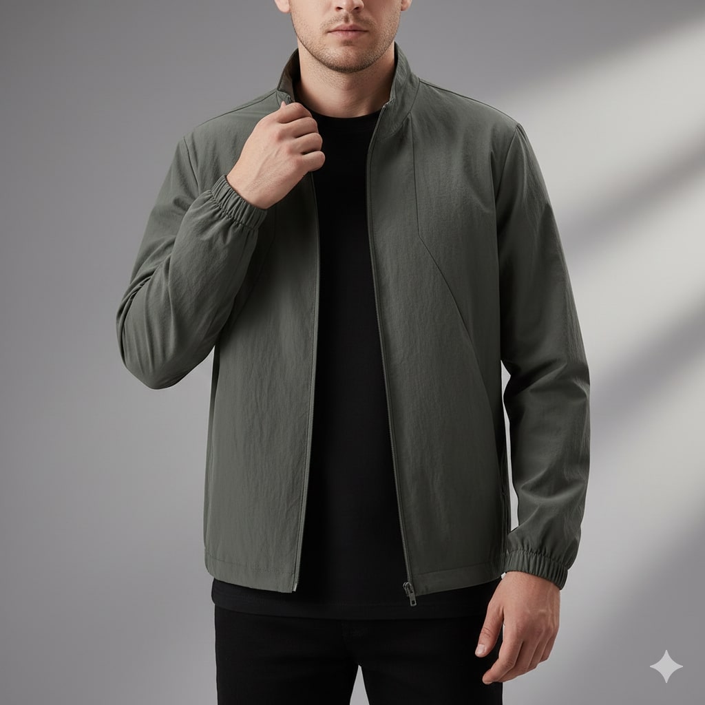 Marco Men’s Lightweight Windbreaker Jacket – Feather-Light Shell Rain Jacket