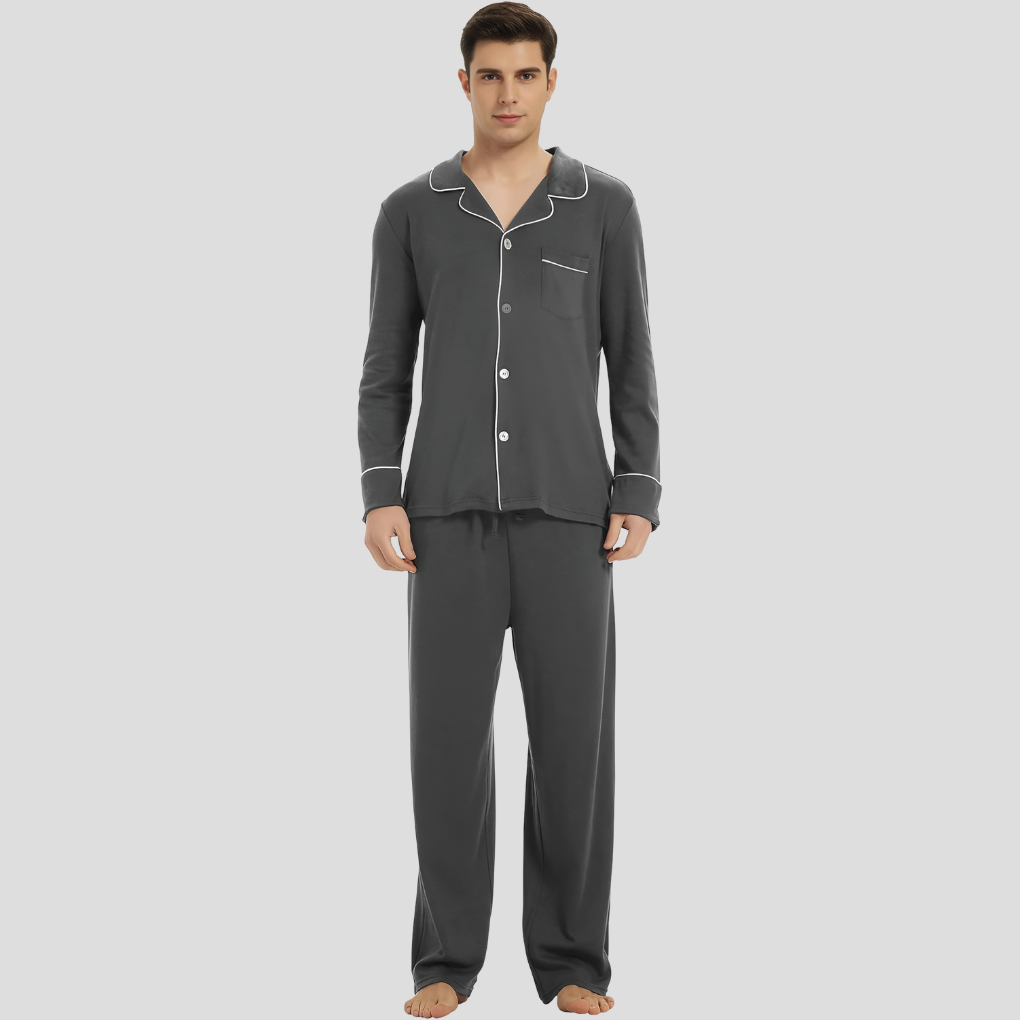 Elias | Men’s Long Sleeve Classic Pajama Set