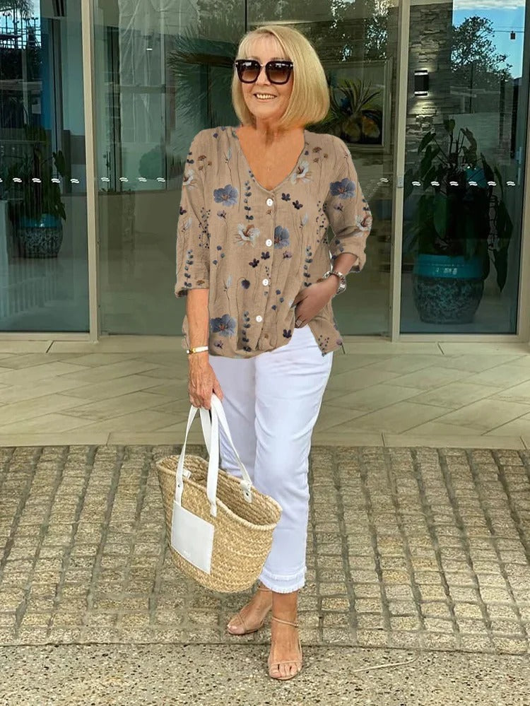 Vincent | Elegant Floral Top