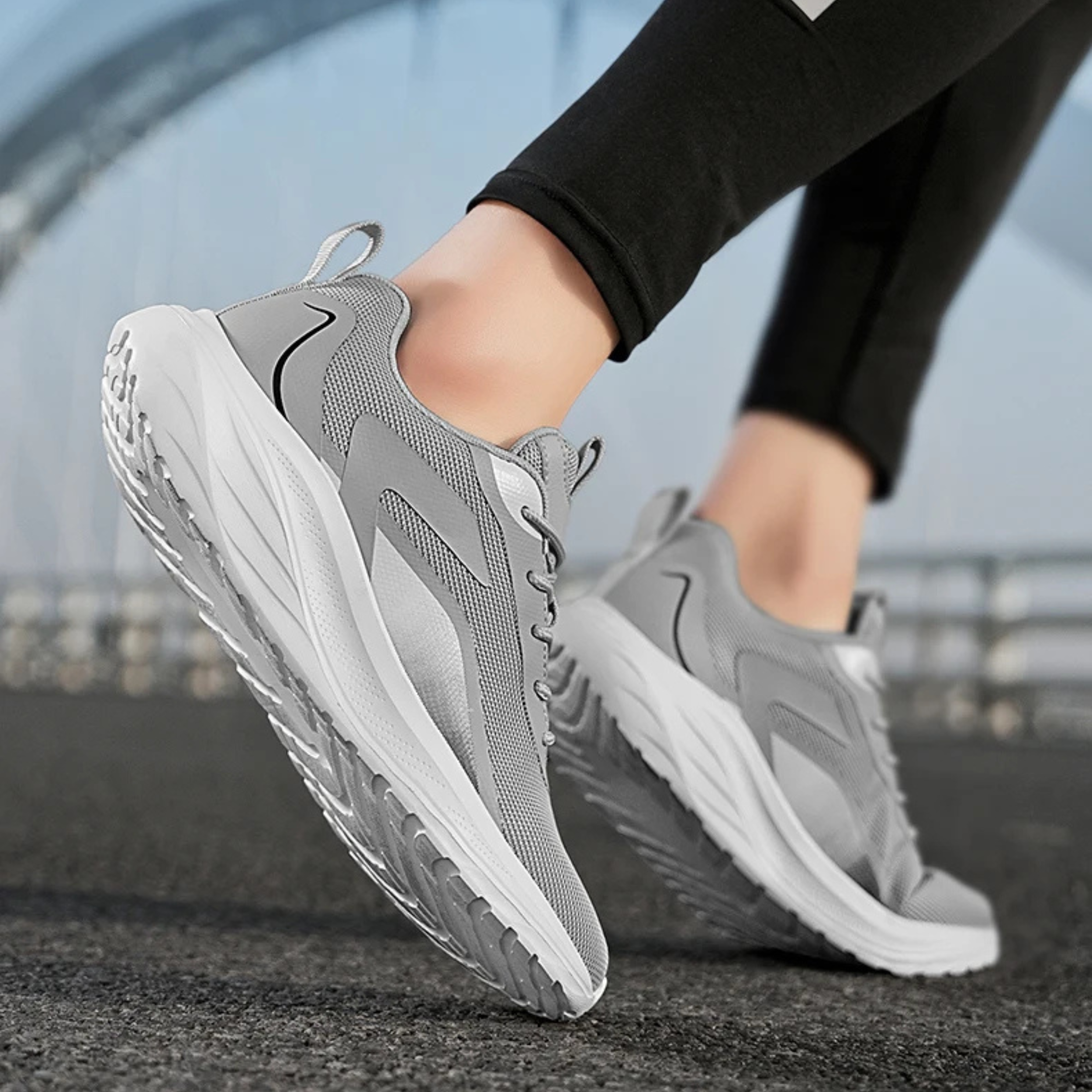 Petar Men’s Running Sneakers – Breathable Mesh Knit Sneaker with Ultra-Light Cushioning