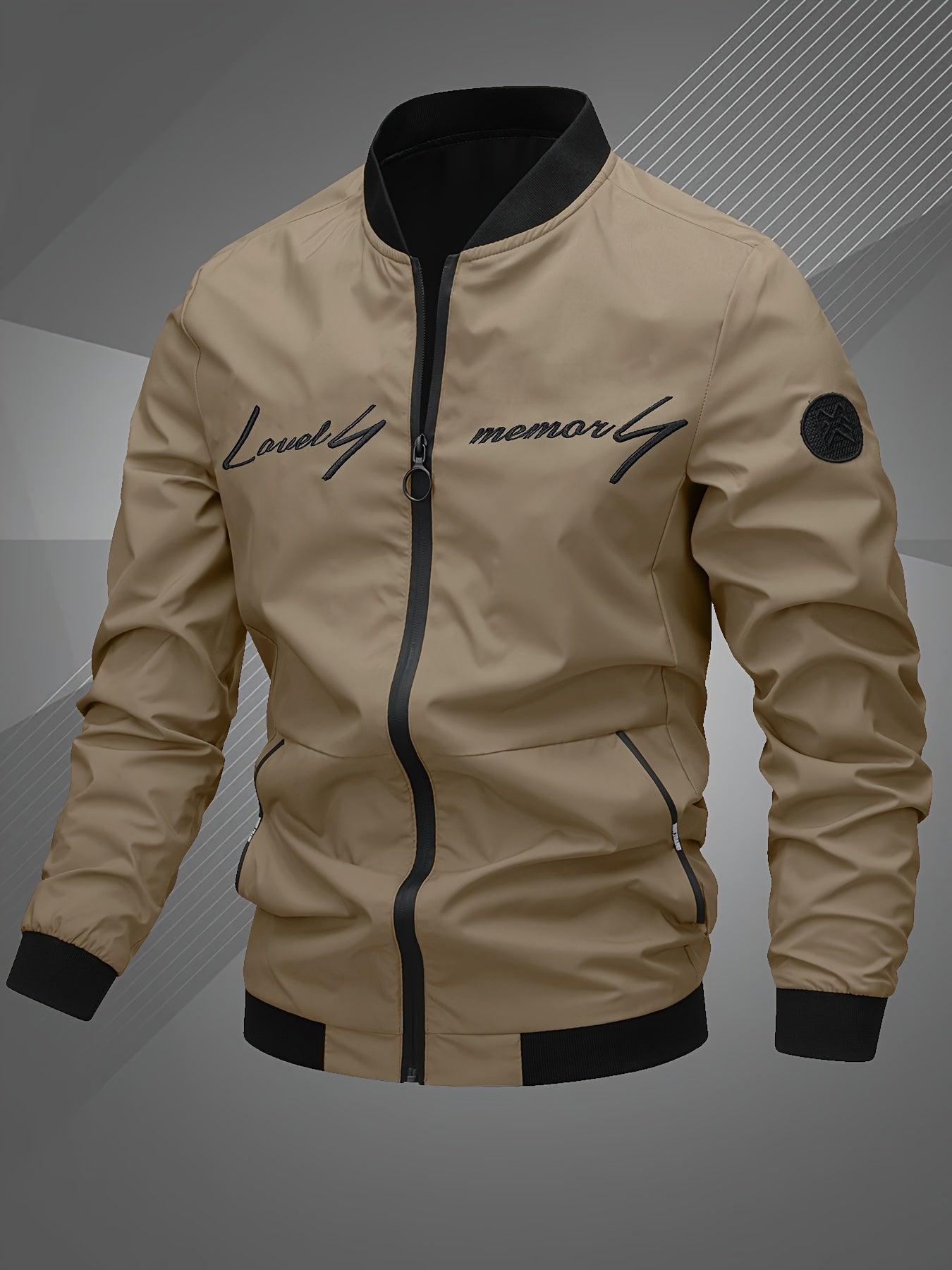 Guillaume | Men's Stylish Zip-Up Bomber Jacket with Logo
