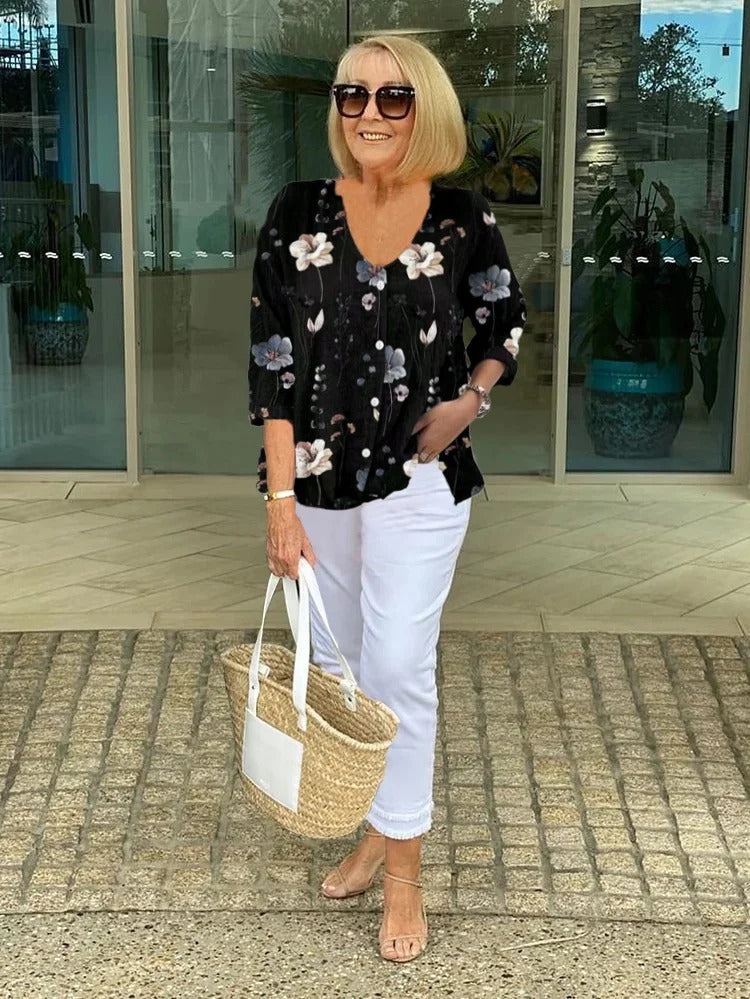 Vincent | Elegant Floral Top