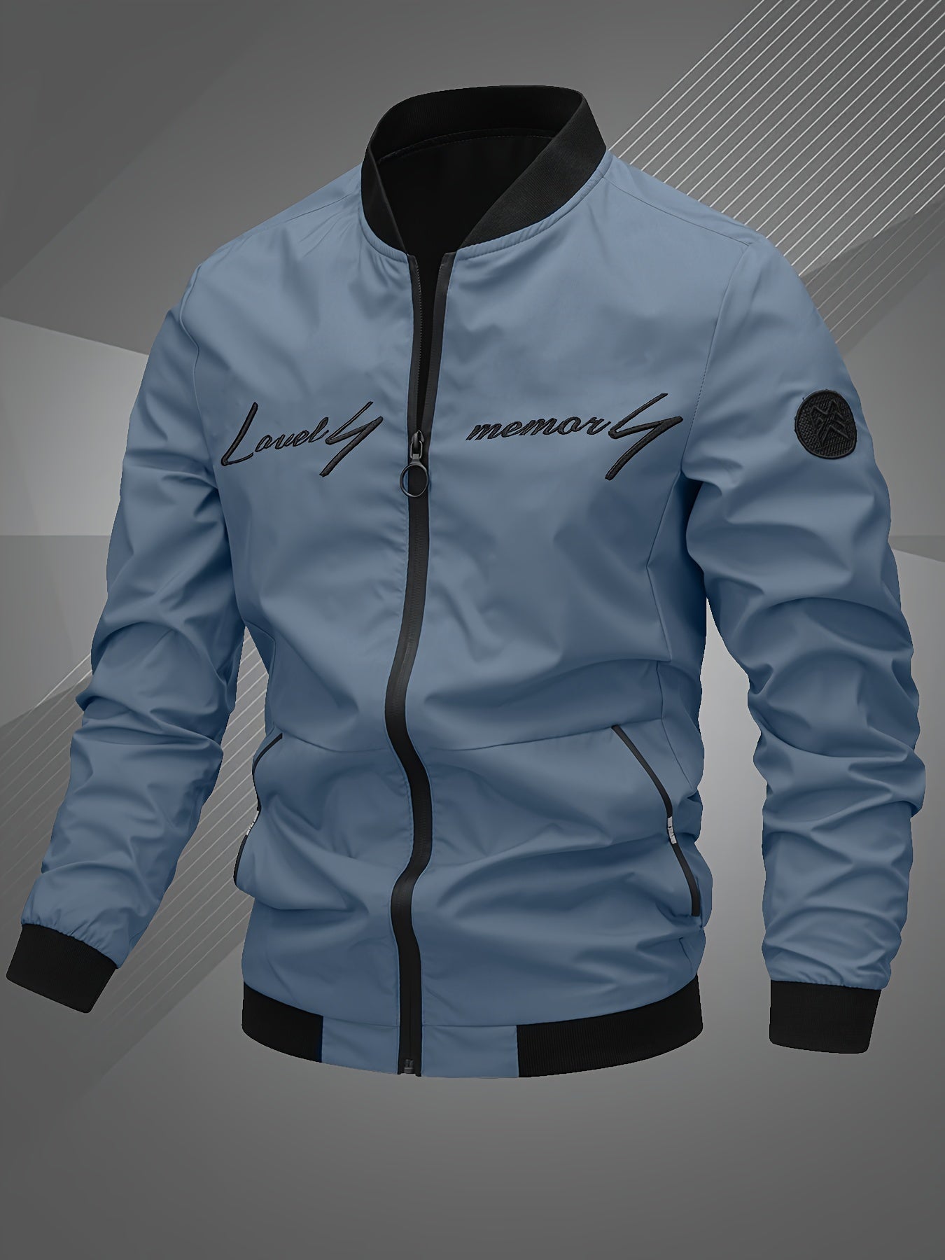 Guillaume | Men's Stylish Zip-Up Bomber Jacket with Logo