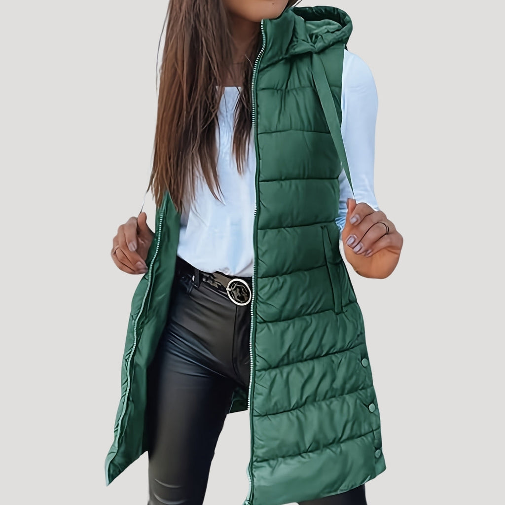 Seraphina | Winter Hooded Puffer Women Vest