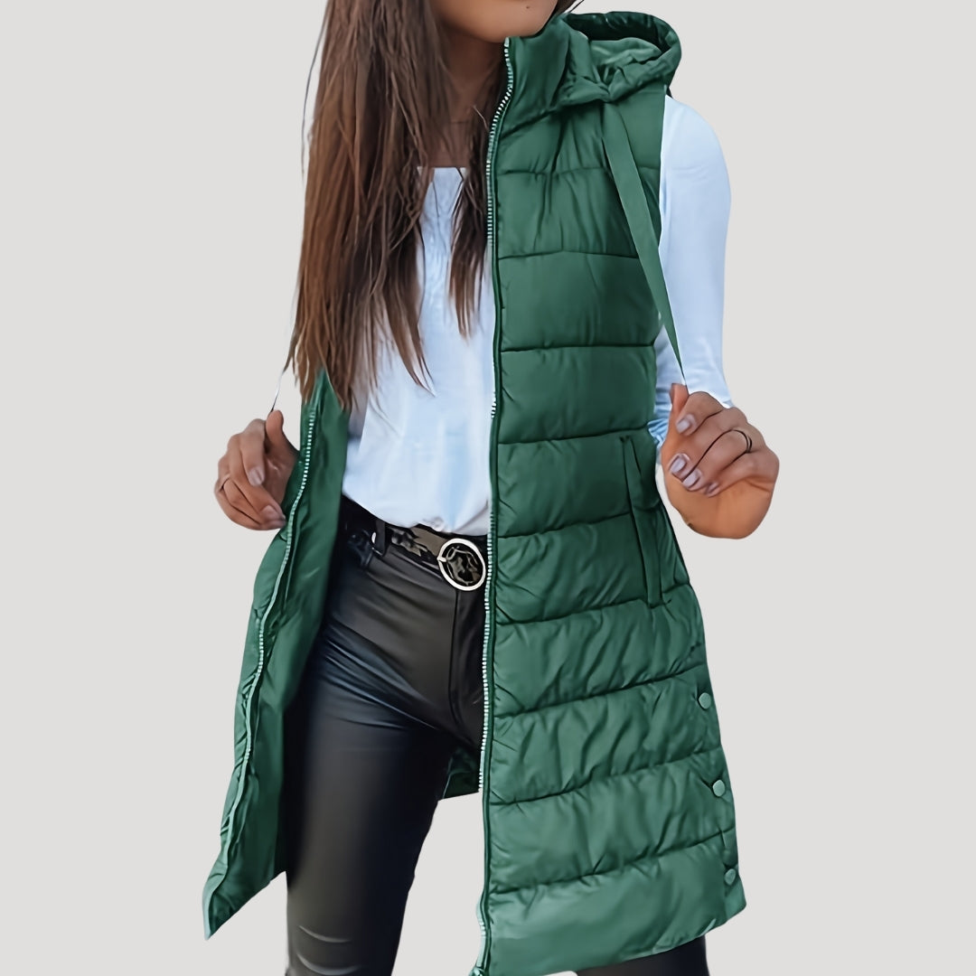 Seraphina | Winter Hooded Puffer Women Vest