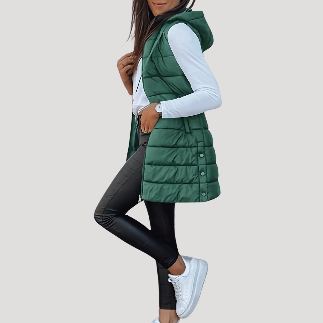 Seraphina | Winter Hooded Puffer Women Vest