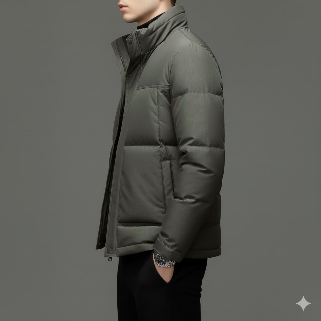 Dylan Men’s Down Jacket – High-Fill Insulated Puffer Jacket for Winter Warmth