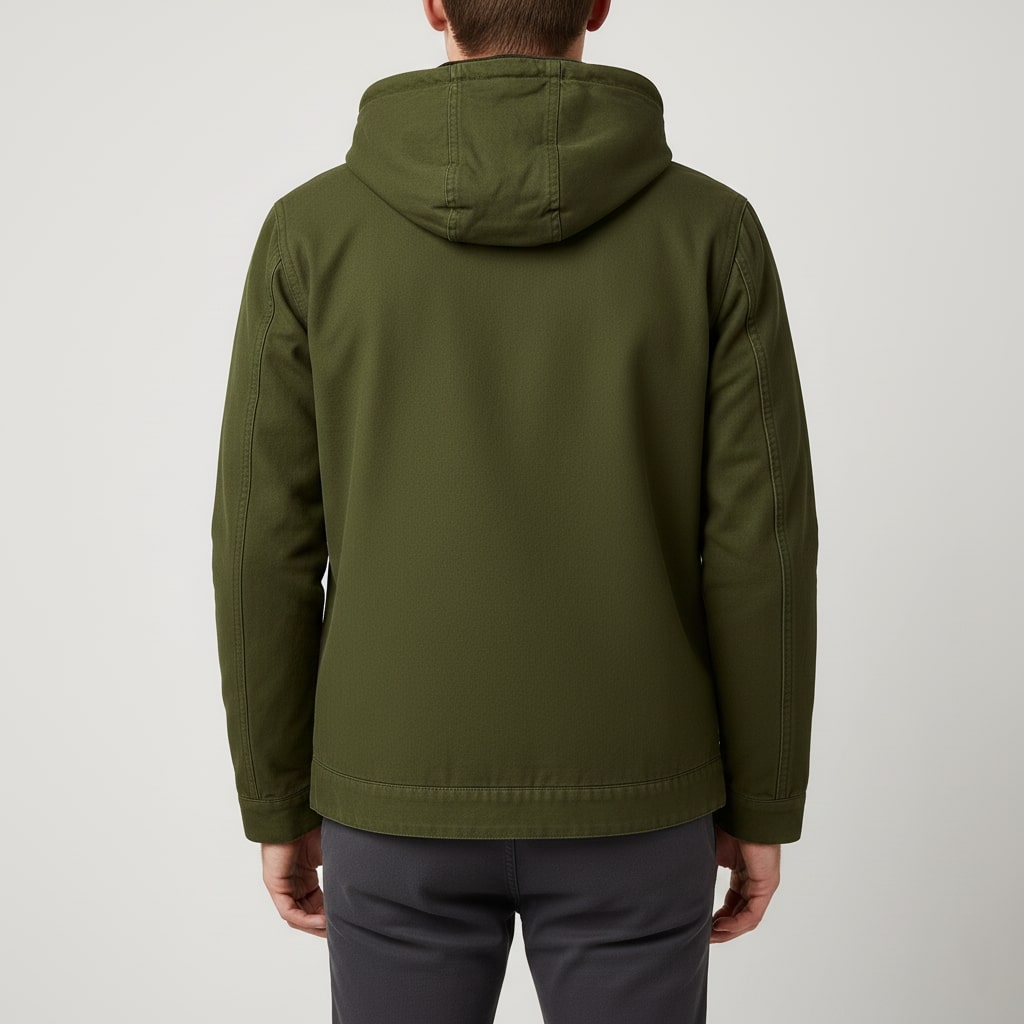 Arthur Men’s Hooded Jacket – Lightweight Windbreaker Jacket with Fleece Lining