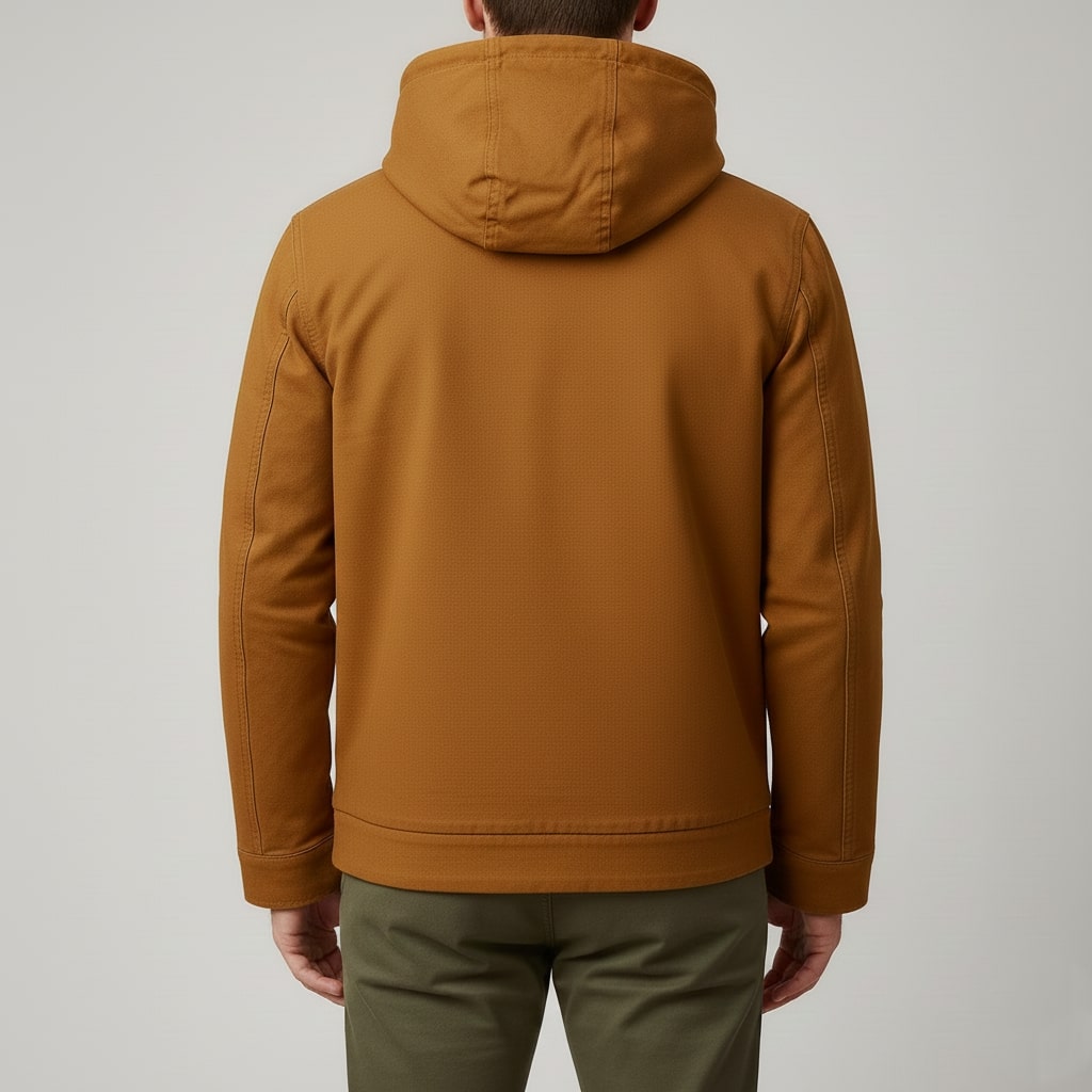 Arthur Men’s Hooded Jacket – Lightweight Windbreaker Jacket with Fleece Lining