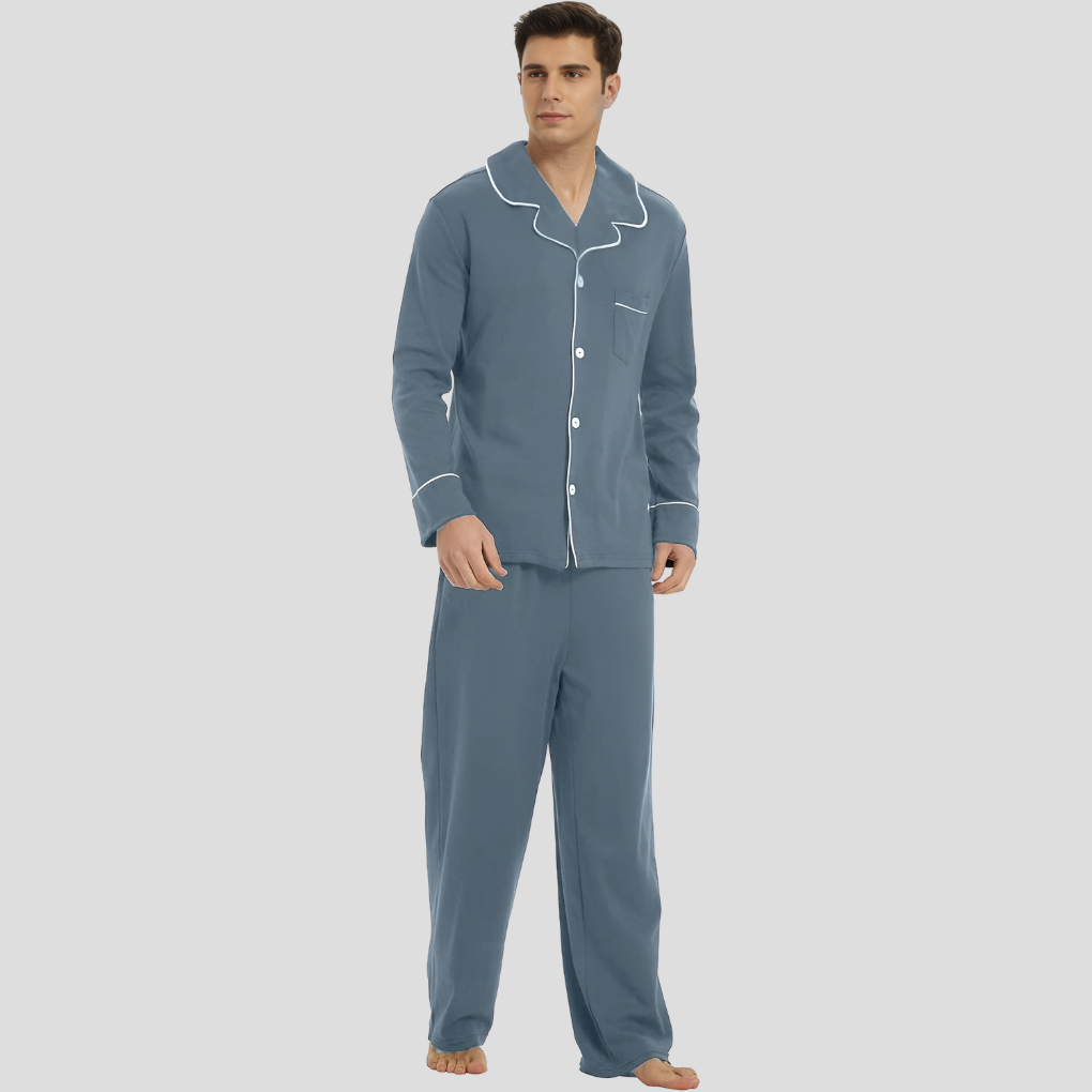 Elias | Men’s Long Sleeve Classic Pajama Set