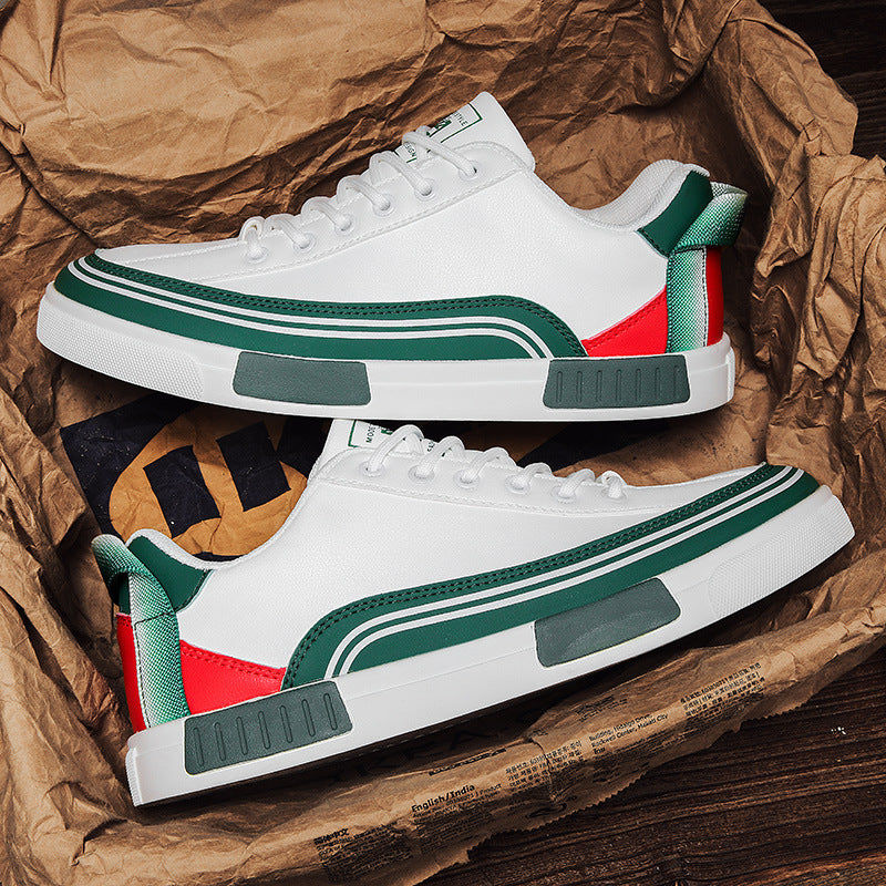 Dominic Men’s Leather Sneakers – Genuine Italian Leather Casual Shoes