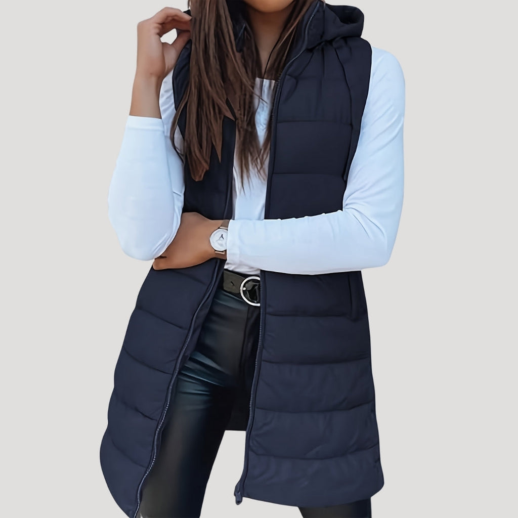 Seraphina | Winter Hooded Puffer Women Vest