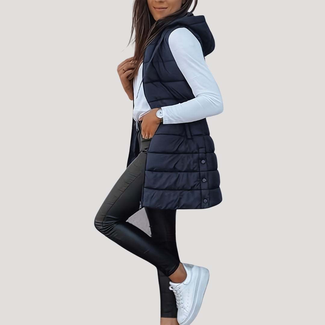 Seraphina | Winter Hooded Puffer Women Vest