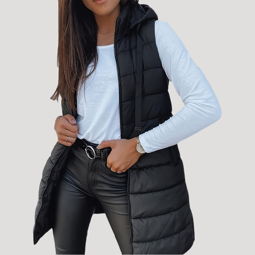 Seraphina | Winter Hooded Puffer Women Vest