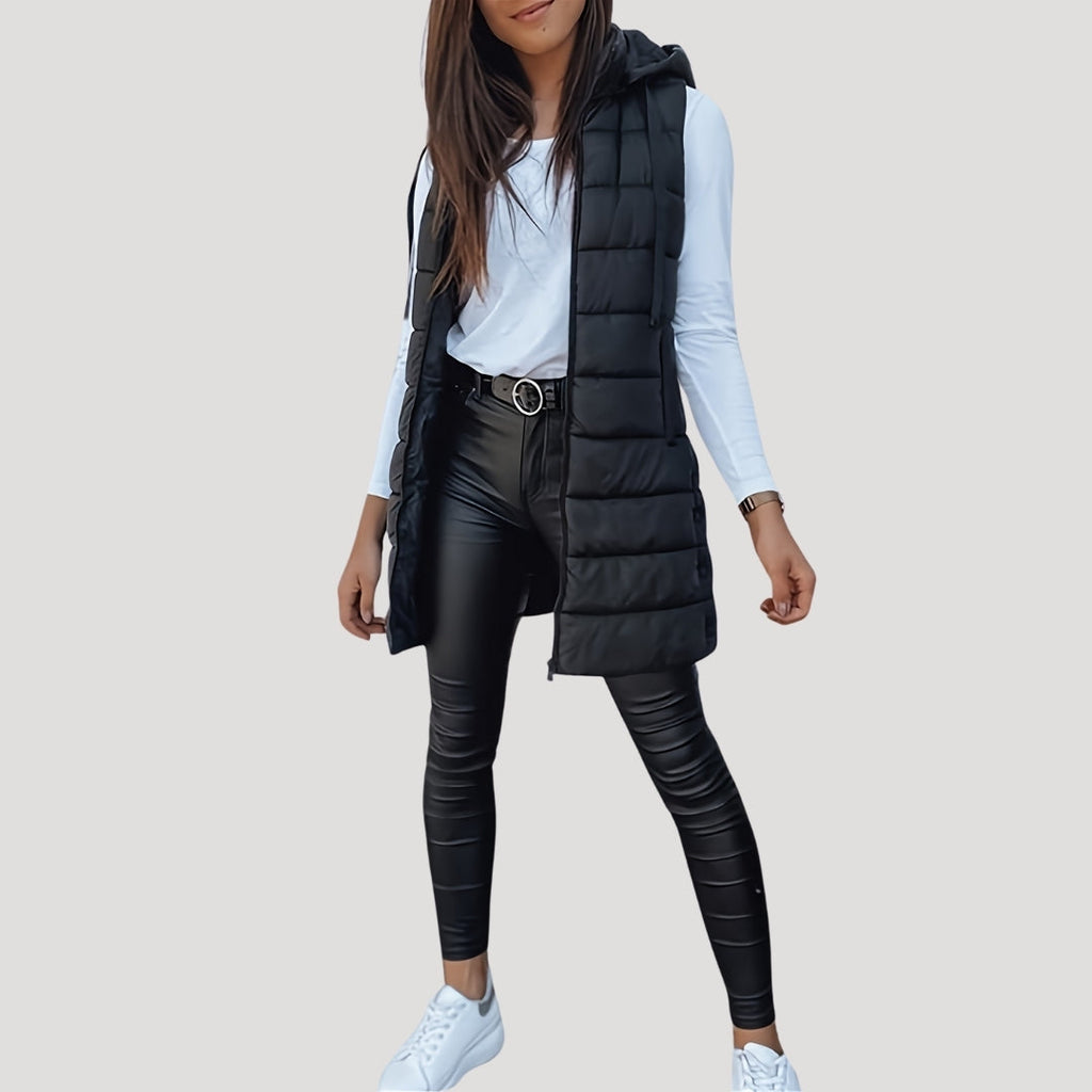 Seraphina | Winter Hooded Puffer Women Vest