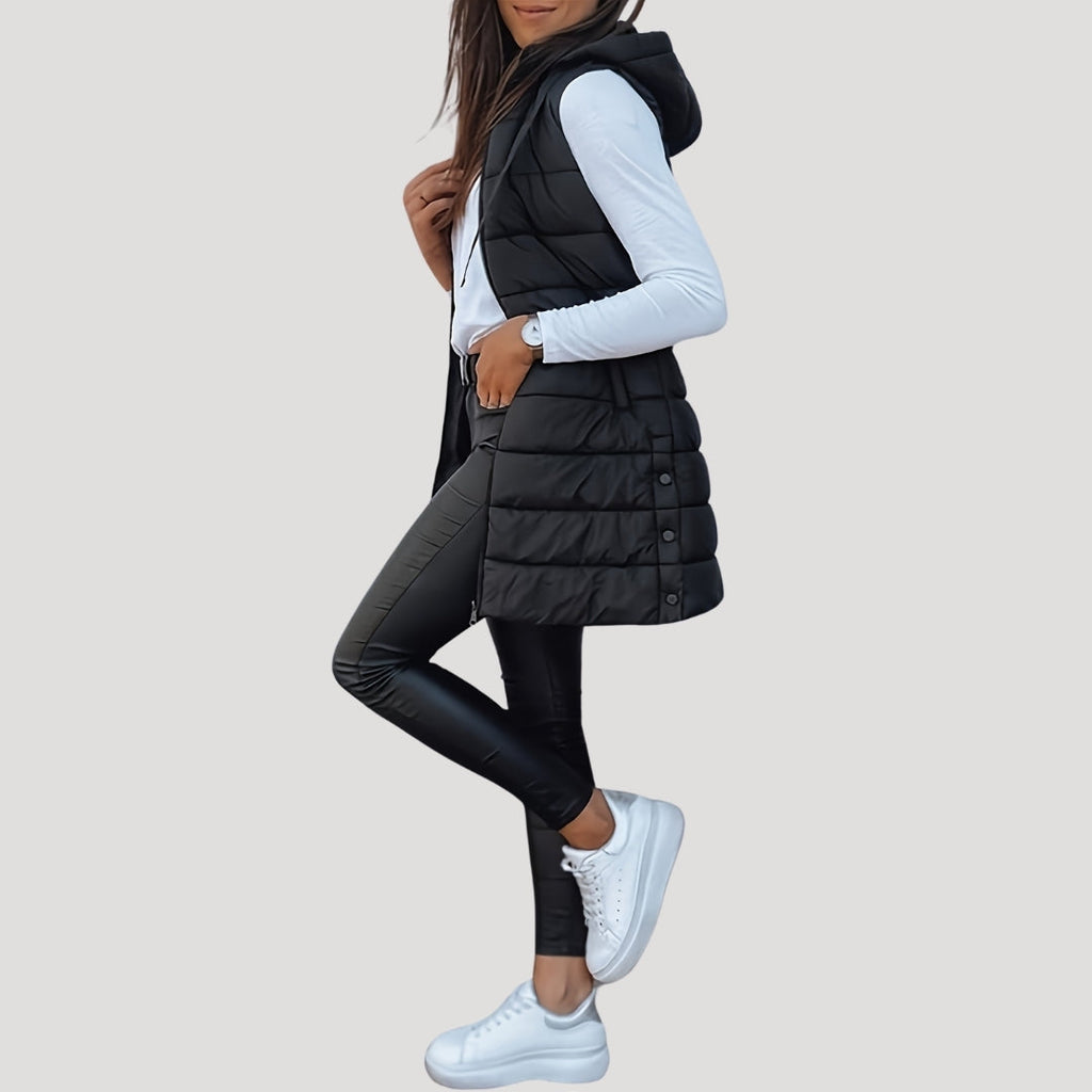 Seraphina | Winter Hooded Puffer Women Vest