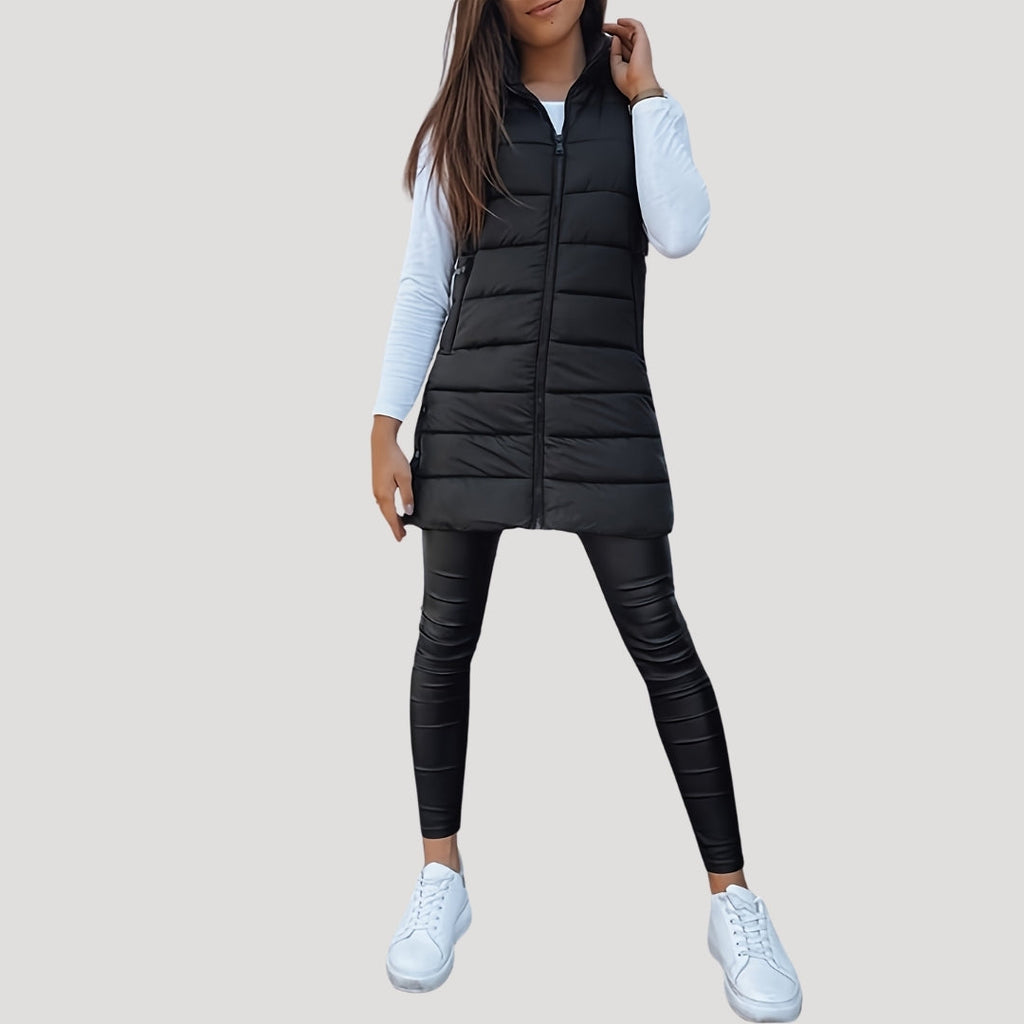 Seraphina | Winter Hooded Puffer Women Vest