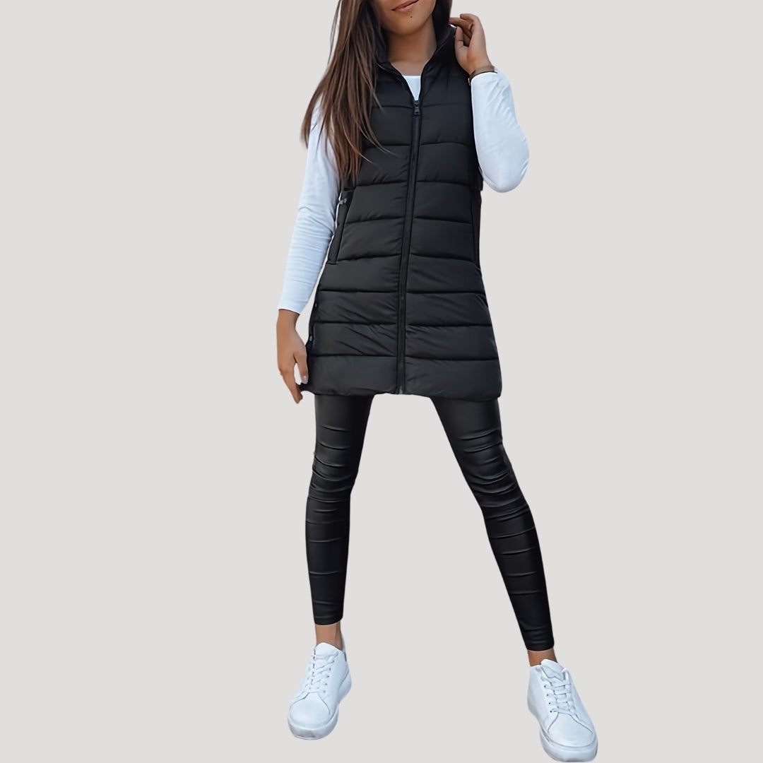 Seraphina | Winter Hooded Puffer Women Vest