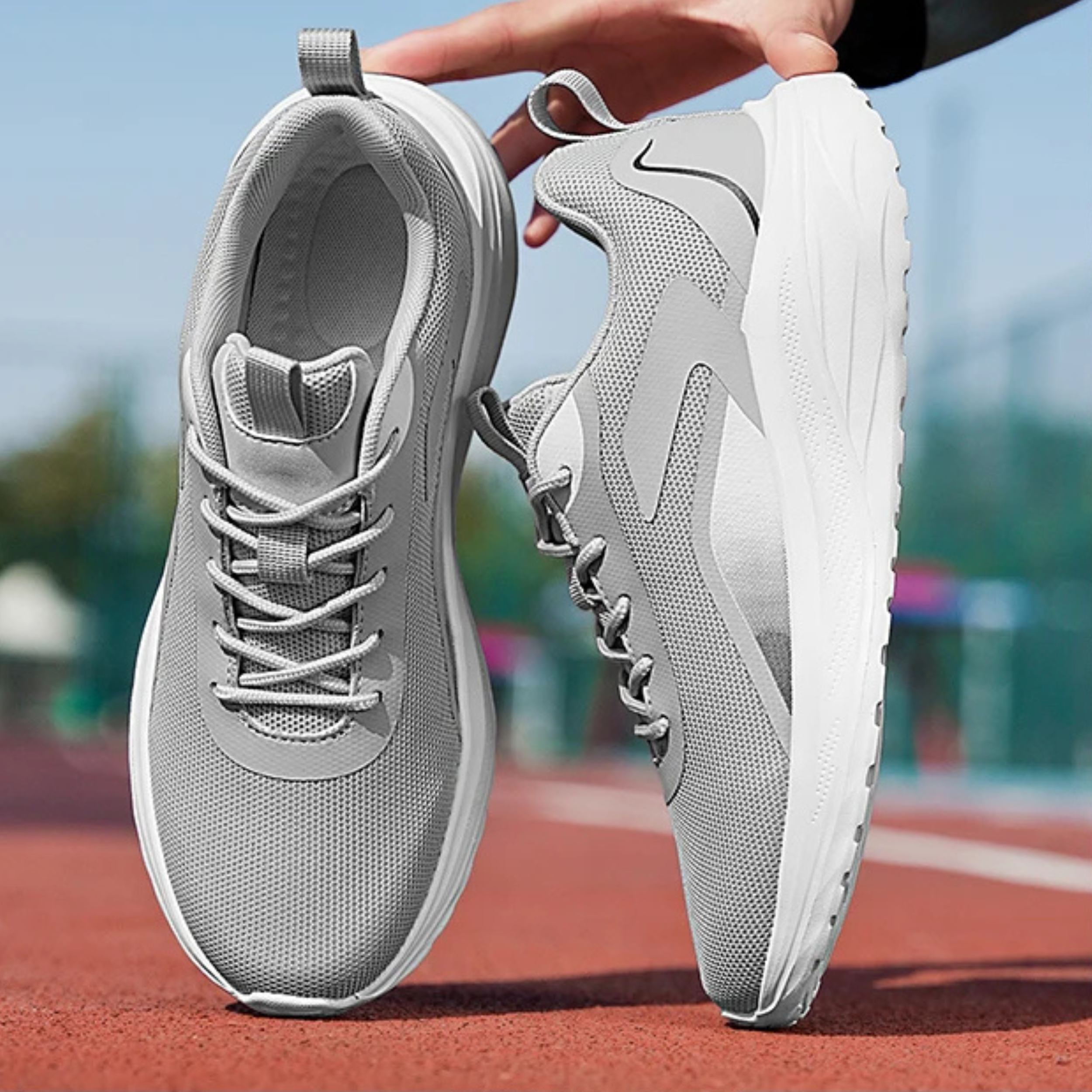 Petar Men’s Running Sneakers – Breathable Mesh Knit Sneaker with Ultra-Light Cushioning