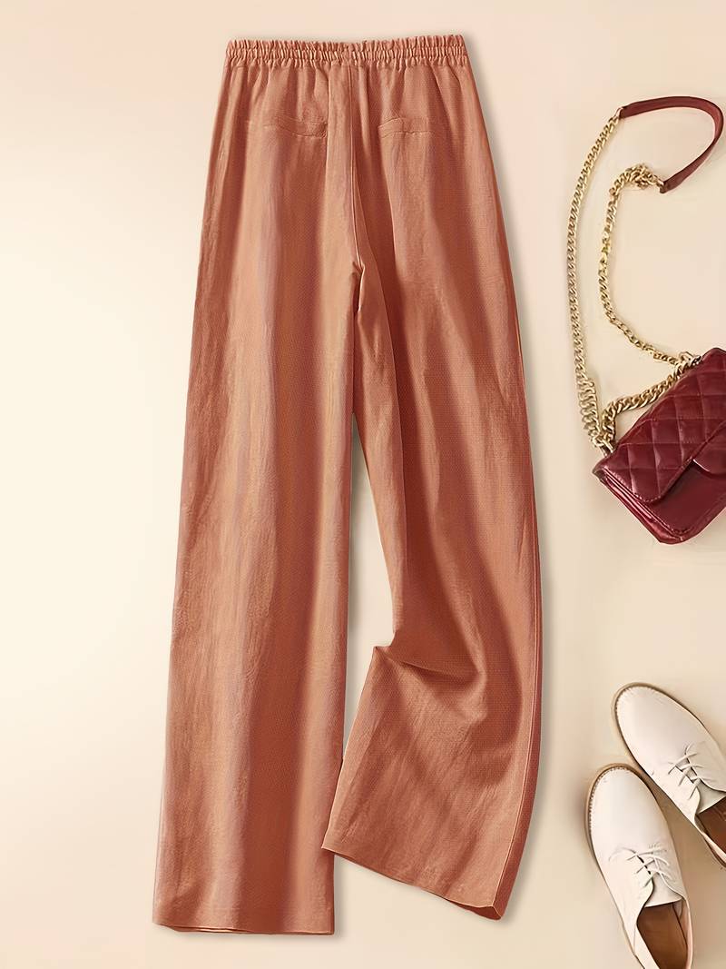 Enzo – Wide-Leg Drawstring Trousers